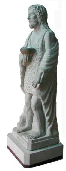 foto di scultura di San Giovanni Battista